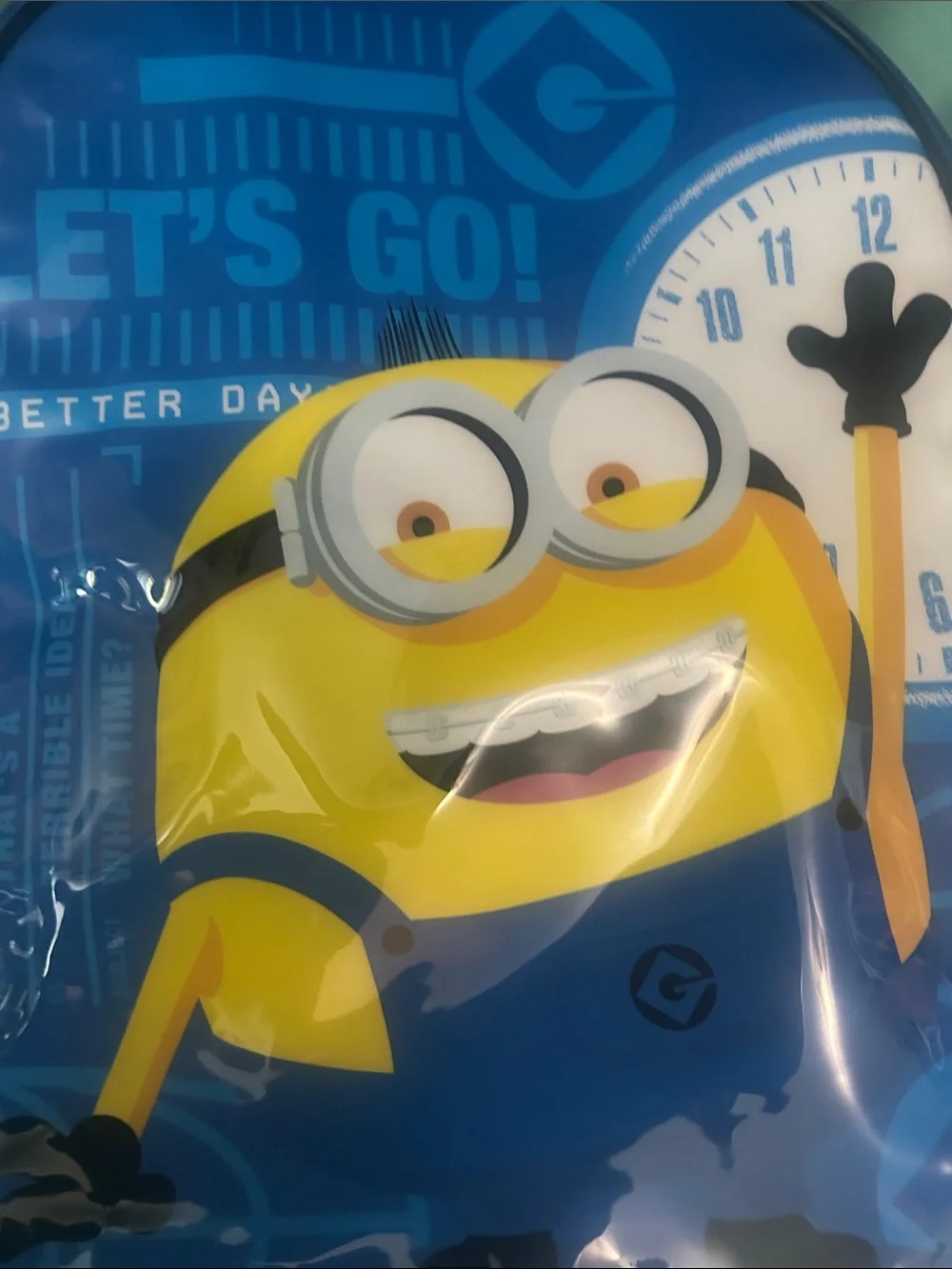 Blue Kids Minion Backpack - Let's Go!